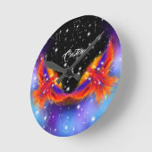 Space Phoenix Nebula Ronde Klok (Hoek)