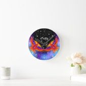 Space Phoenix Nebula Ronde Klok (Huis)