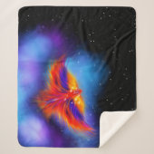 Space Phoenix Nebula Sherpa Deken (Voorkant)