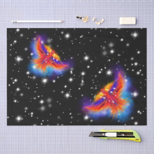 Space Phoenix Nebula Tissuepapier (Craft)