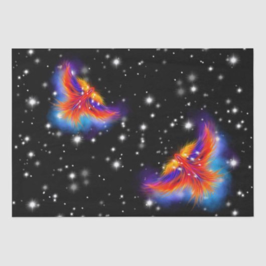 Space Phoenix Nebula Tissuepapier (Voorkant)