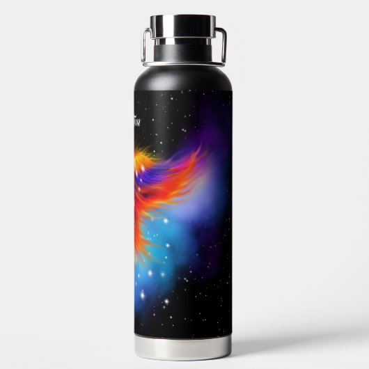 Space Phoenix Nebula Waterfles (Achterkant)