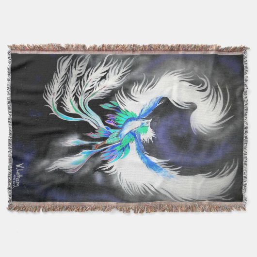 Space Phoenix Throw Blanket Deken (Voorkant)