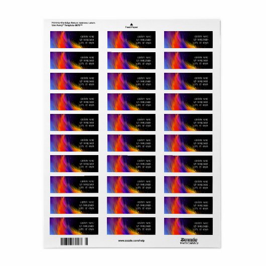 Space Phoenix Wing Etiket (Full Sheet)