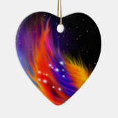 Space Phoenix Wing Keramisch Ornament (Rechts)