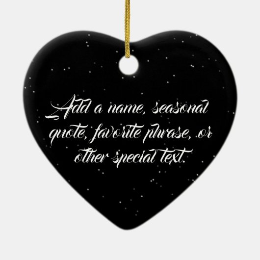 Space Phoenix Wing Keramisch Ornament (Achterkant)