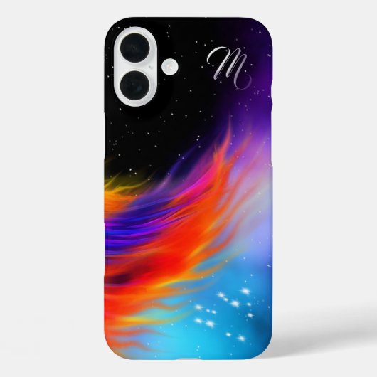 Space Phoenix Wing Monogram Case-Mate iPhone Case (Achterkant)