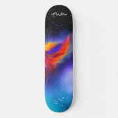 Space Phoenix Wing Nebula Persoonlijk Skateboard (Voorkant)