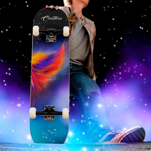 Space Phoenix Wing Nebula Persoonlijk Skateboard