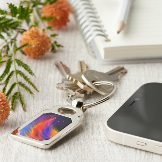 Space Phoenix Wing Sleutelhanger (Zijkant)