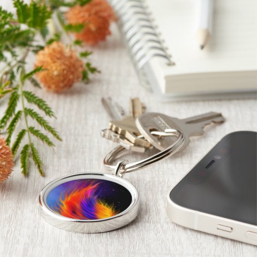 Space Phoenix Wing Sleutelhanger (Zijkant)