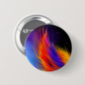 Space Phoenix Wings Ronde Button 5,7 Cm (Voorkant /achterkant)