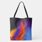 Space Phoenix Wings Tote Bag (Achterkant)