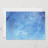 Space Photo Birthday Invitation | Eerste reis Kaart (Achterkant)
