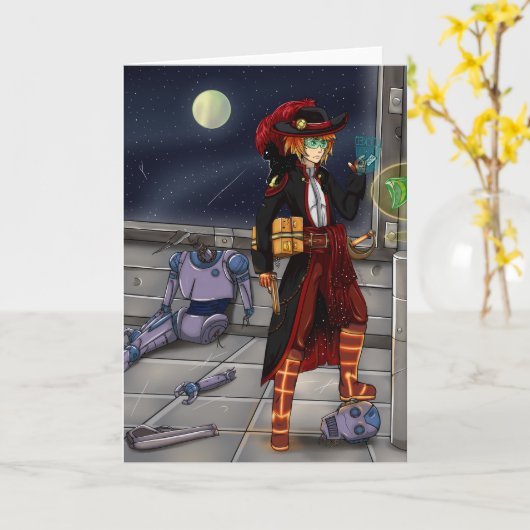 Space Pirate Kaart (Gele Bloem)