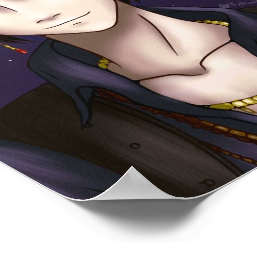 Space Pirate Portrait Poster (Hoek)