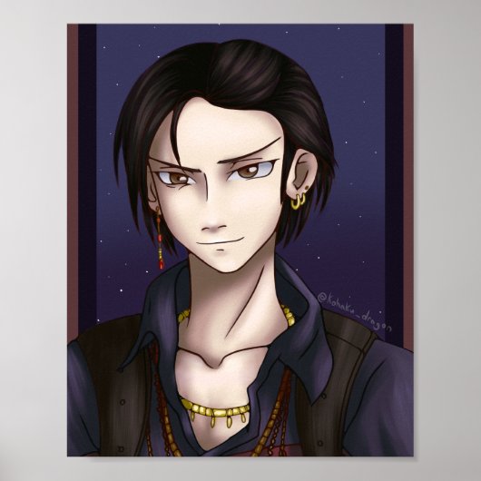 Space Pirate Portrait Poster (Voorkant)