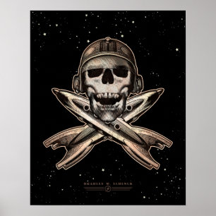 Space Pirate (raketten) poster (16x20 inch)