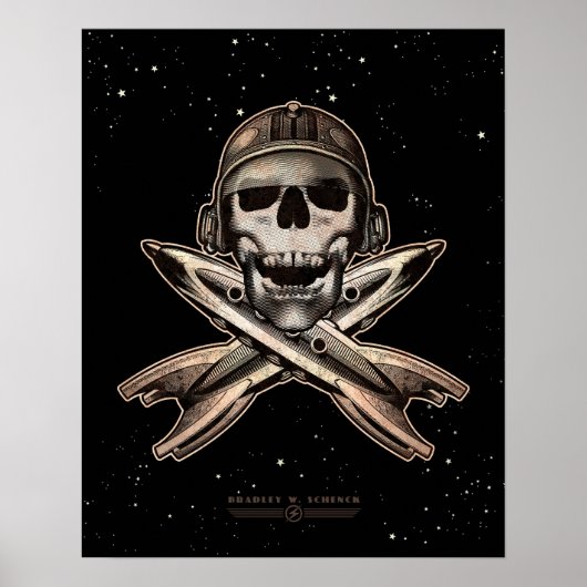 Space Pirate (raketten) poster (16x20 inch) (Voorkant)