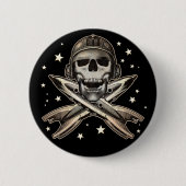 Space Pirate Round Button (Voorkant)