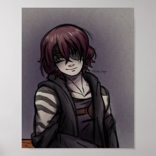 Space Pirate Sketch Poster (Voorkant)