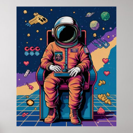 Space & Pixels Voor Altijd Poster (Voorkant)