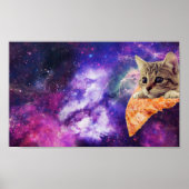 Space Pizza Cat poster (Voorkant)