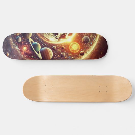 Space & Planet Skateboard Design (Horizontaal)