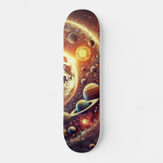 Space & Planet Skateboard Design (Voorkant)
