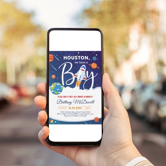 Space Planet Solar System Het is een Boy Baby show Kaart