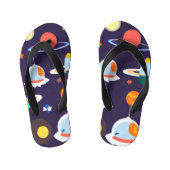 Space Planet Sterrenstelsel Kinder Teenslippers (Voetbed)