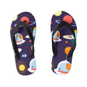Space Planet Sterrenstelsel Kinder Teenslippers