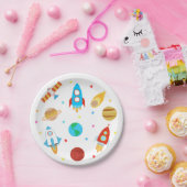 Space Planets Sterren Galaxy Papieren Bordje (Feest)