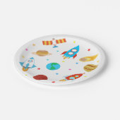 Space Planets Sterren Galaxy Papieren Bordje (Gekanteld)