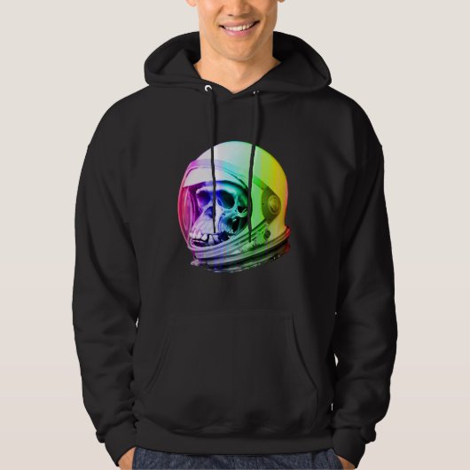 Space Primate Astronaut Skull Hoodie (Voorkant)