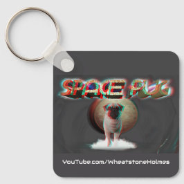 Space Pug 3D Sleutelhanger