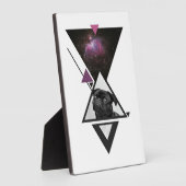 Space Pug | Black Pug Dog Gift Idea for Pug Lovers Fotoplaat (Zijkant)