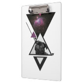 Space Pug | Black Pug Dog Gift Idea for Pug Lovers Klembord (Links)