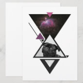 Space Pug | Black Pug Dog Gift Idea for Pug Lovers Menu (Voorkant / Achterkant)