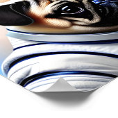Space Pug Poster (Hoek)