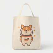 Space Pup Adventure Canvas tas - Astronaut Dog (Voorkant)