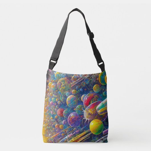 Space Race crossbody tas (Voorkant)
