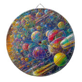 Space Race-dartboard Dartbord (Voorkant)