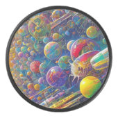 Space Race hockey puck (Voorkant)
