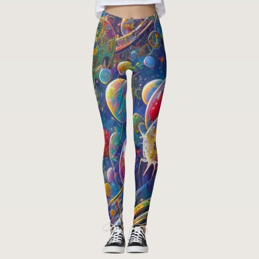 Space Race leggings (Voorkant)