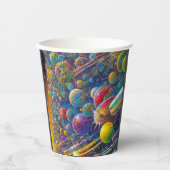 Space Race papieren bekers (Voorkant)