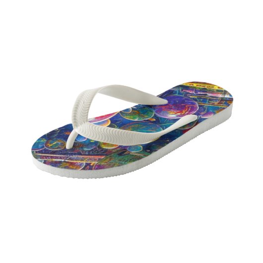 Space Race peuter teenslippers (Schuin)