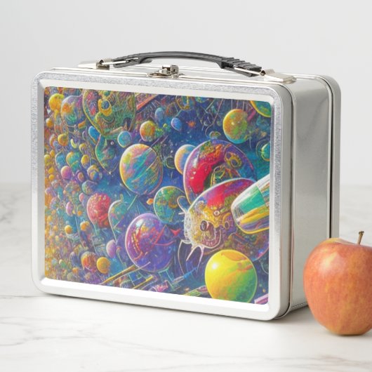 Space Race roestvrij lunchbox (In situ)