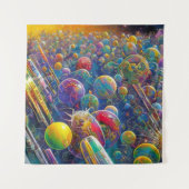 Space Race tapestry Wandkleed (Voorkant (horizontaal))