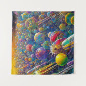 Space Race tapestry Wandkleed (Voorkant)